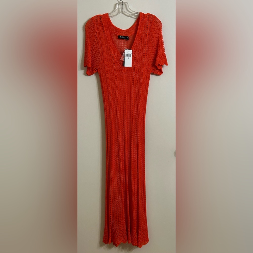 Lauren Ralph Lauren Crochet Knit Dress